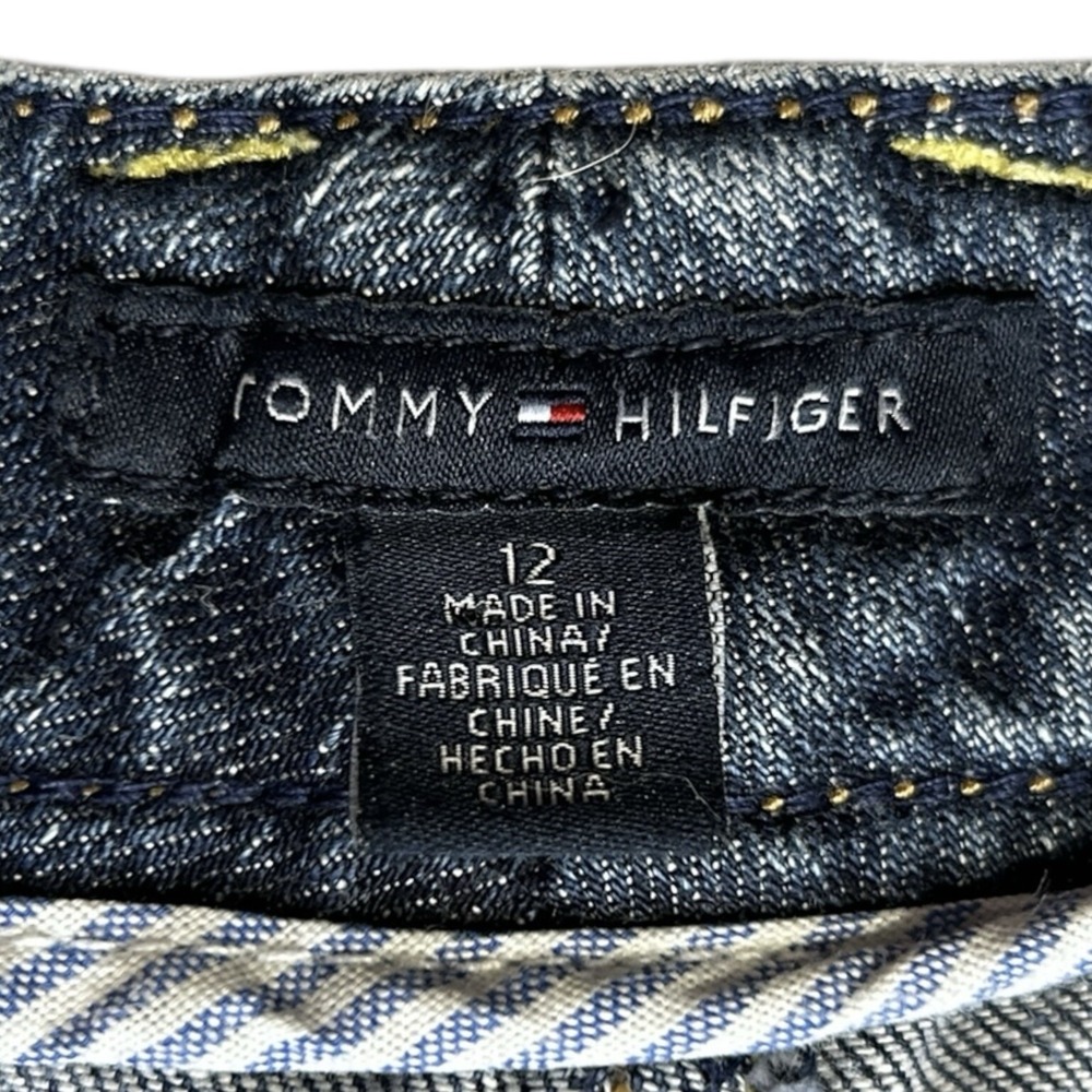 TOMMY HILFIGER American Hope Bootcut Jeans sz 12 High Rise Denim Y2K Classic - Picture 6 of 8
